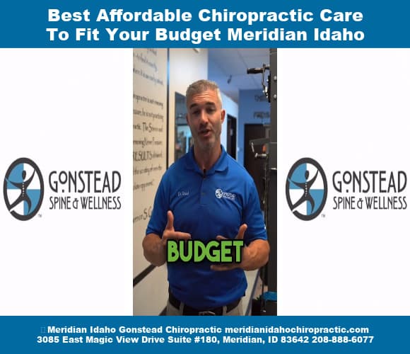 image of Dr. Todd Pickman with text Best Affordable Chiropractic Care Meridian Idaho Fit Your Budget