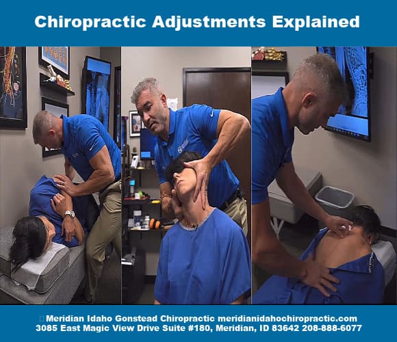 Image with text Chiropractic Adjustments Explained 