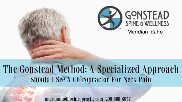 Image A person With Neck Pain with Text Should I See Achiropractor for Neck Pain